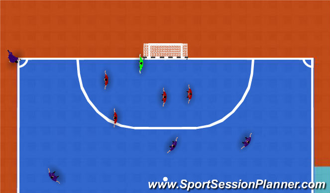 Futsal Session Plan Drill (Colour): Screen 1