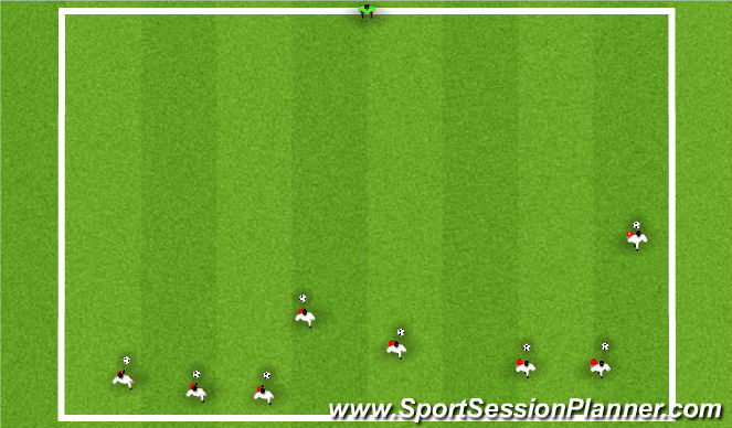 Football/Soccer Session Plan Drill (Colour): Red light/Green light