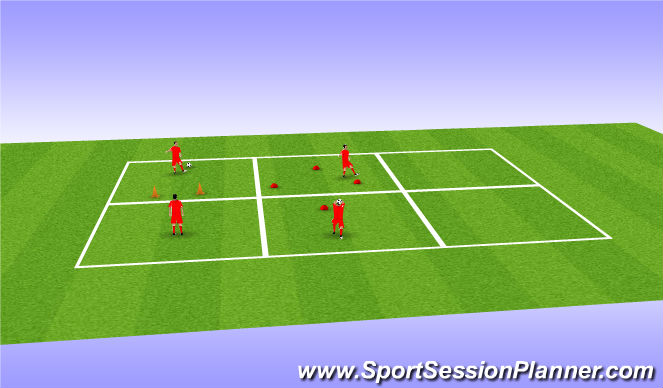 Football/Soccer Session Plan Drill (Colour): Technique: Juggling/Ball-Striking