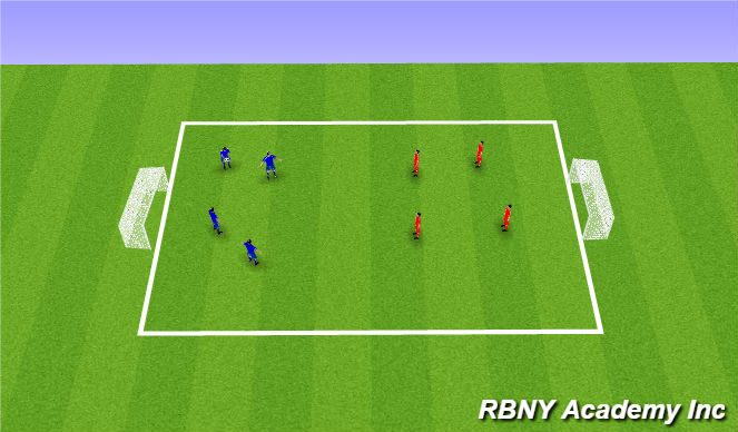 Football/Soccer Session Plan Drill (Colour): Conditioned game