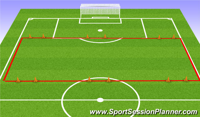 Football/Soccer Session Plan Drill (Colour): Providing Width