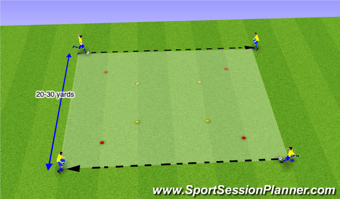 Football/Soccer Session Plan Drill (Colour): Drill