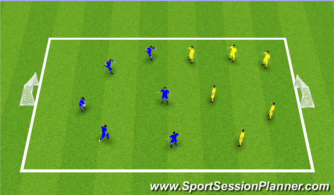 Football/Soccer Session Plan Drill (Colour): Heading