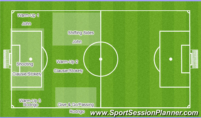 Football/Soccer: Monday Session (Warm-ups, Beginner)