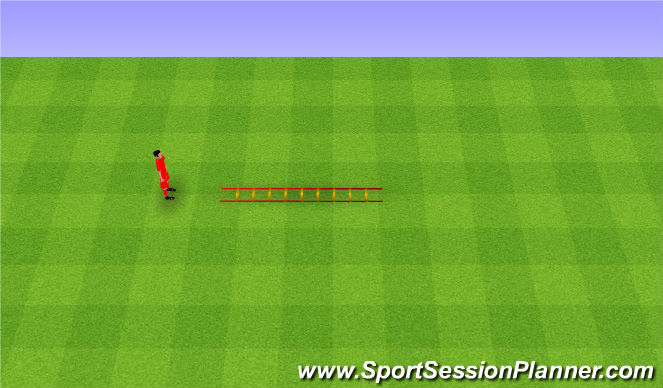 Football/Soccer Session Plan Drill (Colour): Coordination. Koordynacja.