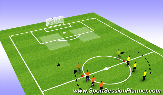 Football/Soccer Session Plan Drill (Colour): Strength