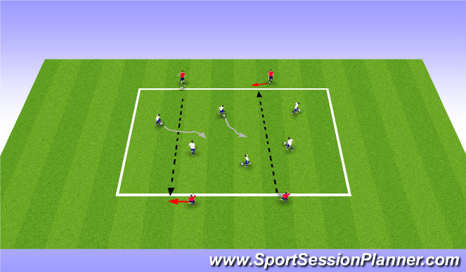 Football/Soccer Session Plan Drill (Colour): Activity