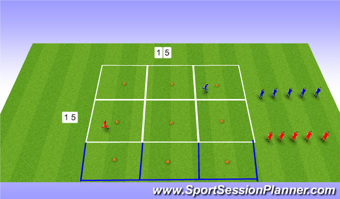 Football/Soccer Session Plan Drill (Colour): Screen 1