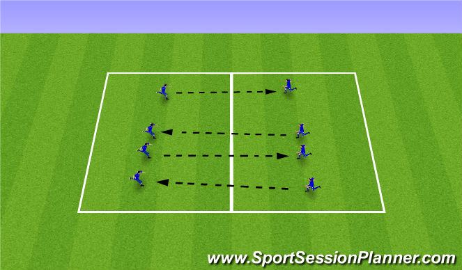 Football/Soccer Session Plan Drill (Colour): Push Pass
