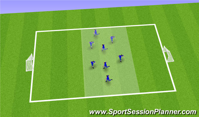 Football/Soccer Session Plan Drill (Colour): Shooting