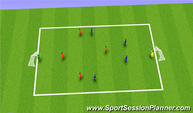 Football/Soccer Session Plan Drill (Colour): Matches