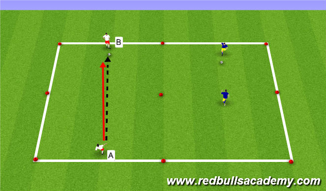 Football/Soccer Session Plan Drill (Colour): Warm Up