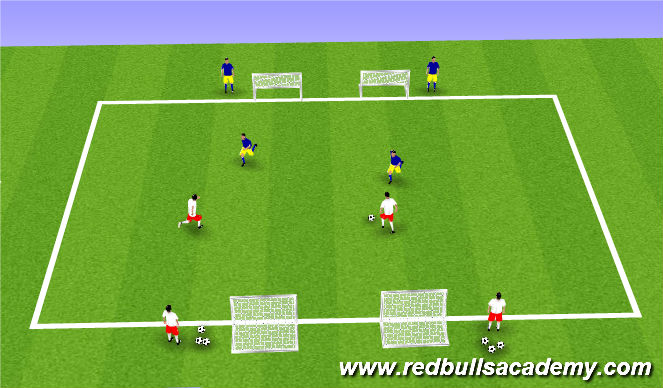 Football/Soccer Session Plan Drill (Colour): Conditioning