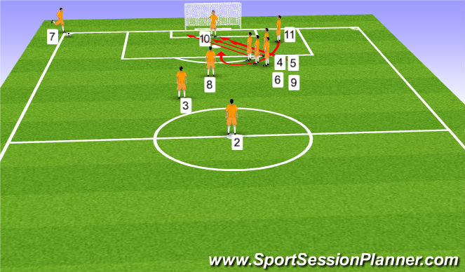 Football/Soccer Session Plan Drill (Colour): Screen 1