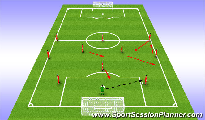 Football/Soccer Session Plan Drill (Colour): Ball to CBs