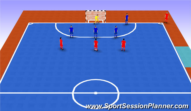 Futsal Session Plan Drill (Colour): Animation 1