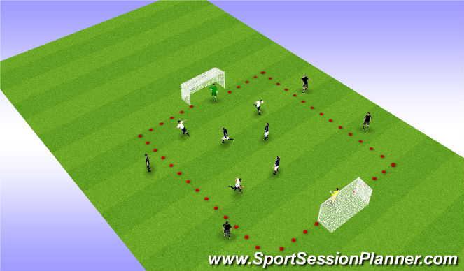 Football/Soccer Session Plan Drill (Colour): Activity