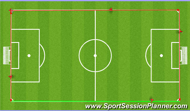 Football/Soccer Session Plan Drill (Colour): Lap #4