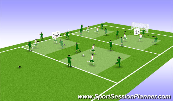 Football/Soccer Session Plan Drill (Colour): Animation 1