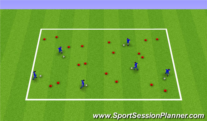 Football/Soccer Session Plan Drill (Colour): Drill