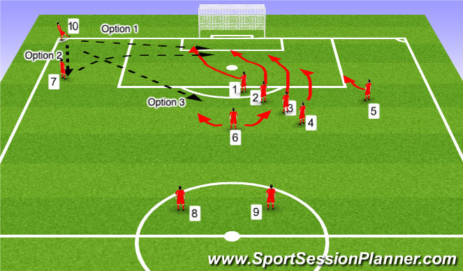 Football/Soccer Session Plan Drill (Colour): Screen 2