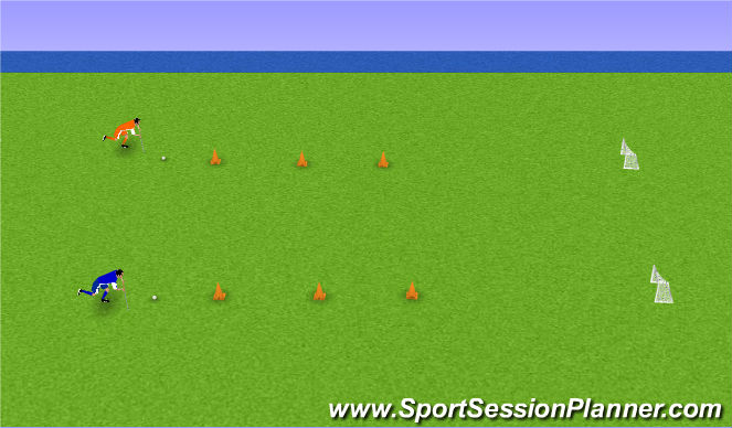 Hockey Session Plan Drill (Colour): Animation 1