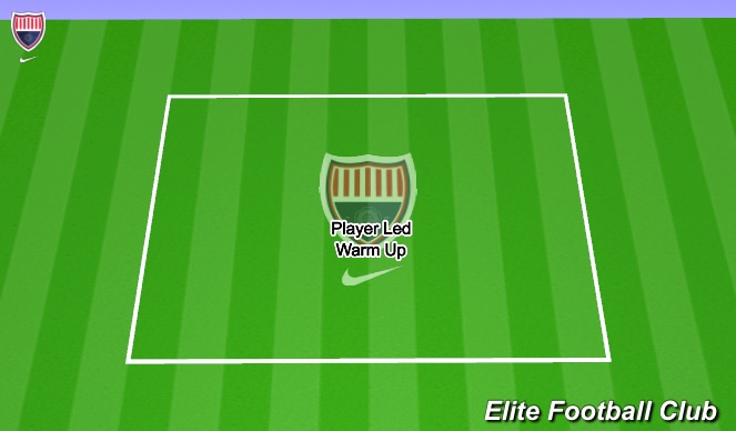 Football/Soccer Session Plan Drill (Colour): Warm Up