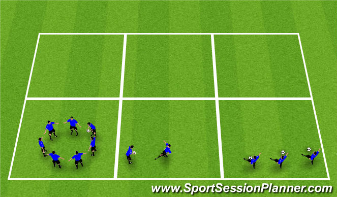 Football/Soccer Session Plan Drill (Colour): Juggling Challenges