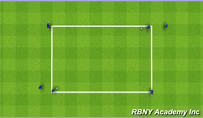 Football/Soccer Session Plan Drill (Colour): Box Pattern