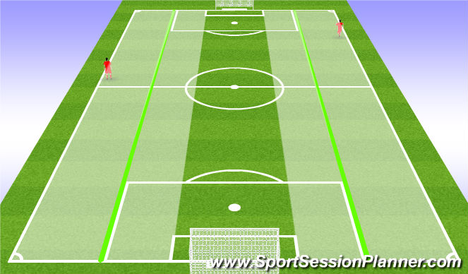 Football/Soccer Session Plan Drill (Colour): 11v11 (4 at the back)