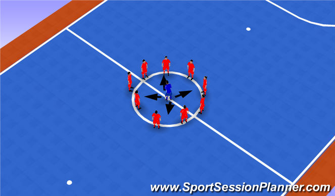 Futsal Session Plan Drill (Colour): cool down game