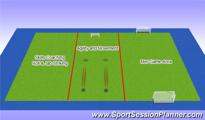 Hockey Session Plan Drill (Colour): Layout