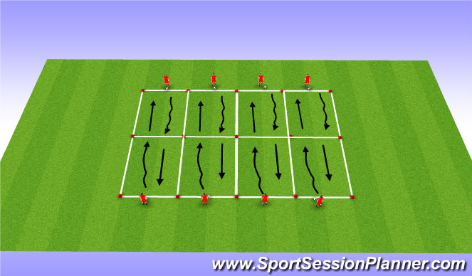 Football/Soccer Session Plan Drill (Colour): Ball Manipulation & Control