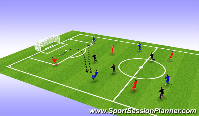 Football/Soccer Session Plan Drill (Colour): Ball Mastery in Air