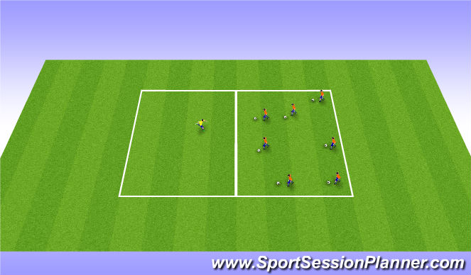 Football/Soccer Session Plan Drill (Colour): Screen 2