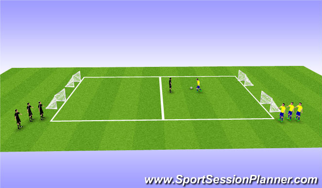 Football/Soccer Session Plan Drill (Colour): Screen 3