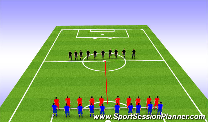 Football/Soccer Session Plan Drill (Colour): Box 2 Half Blasts