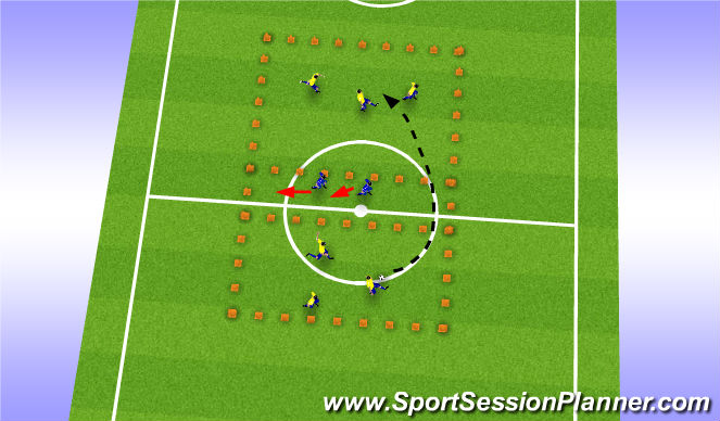 Football/Soccer Session Plan Drill (Colour): Screen 2