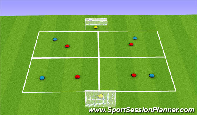 Football/Soccer Session Plan Drill (Colour): Screen 3