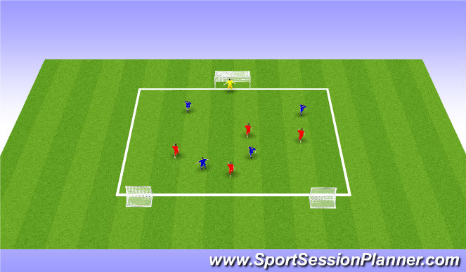 Football/Soccer Session Plan Drill (Colour): Intial Game