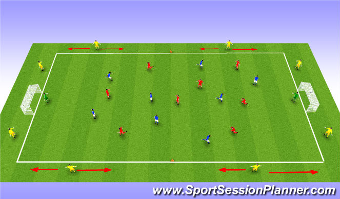 Football/Soccer Session Plan Drill (Colour): Screen 3