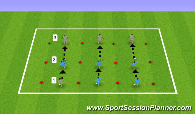 Football/Soccer Session Plan Drill (Colour): Warm Up & Hip Mobility