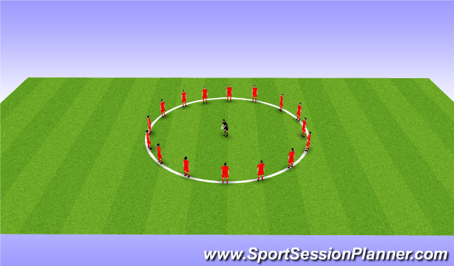 Football/Soccer Session Plan Drill (Colour): Cool Down