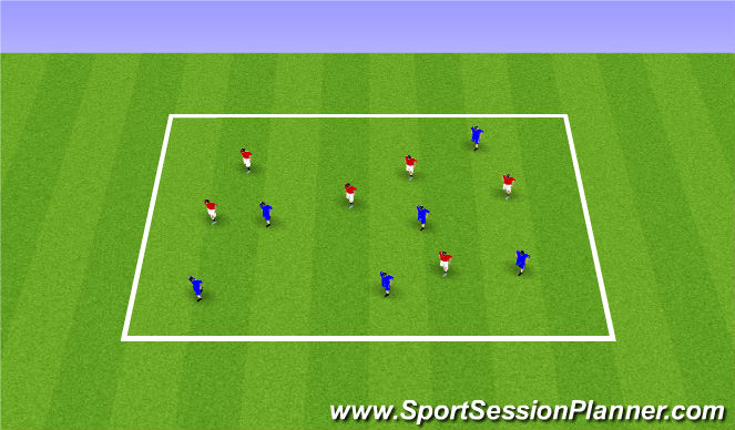 Football/Soccer Session Plan Drill (Colour): RAMP