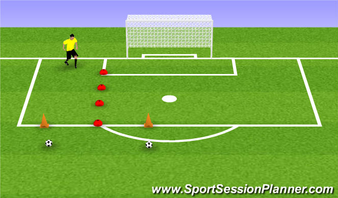 Football/Soccer Session Plan Drill (Colour): Animation 1