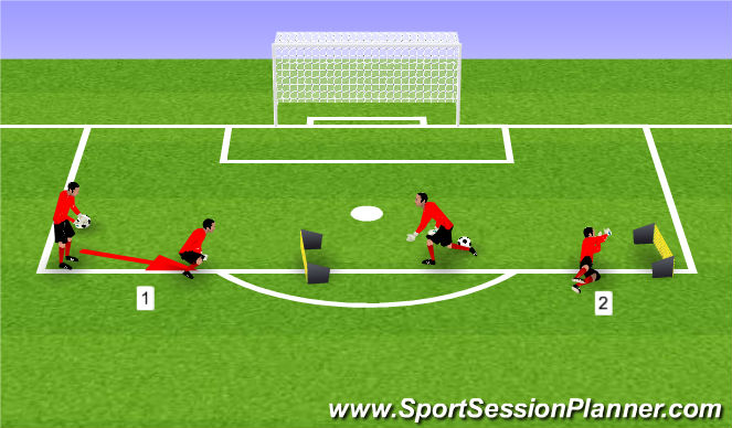 Football/Soccer Session Plan Drill (Colour): Animation 2