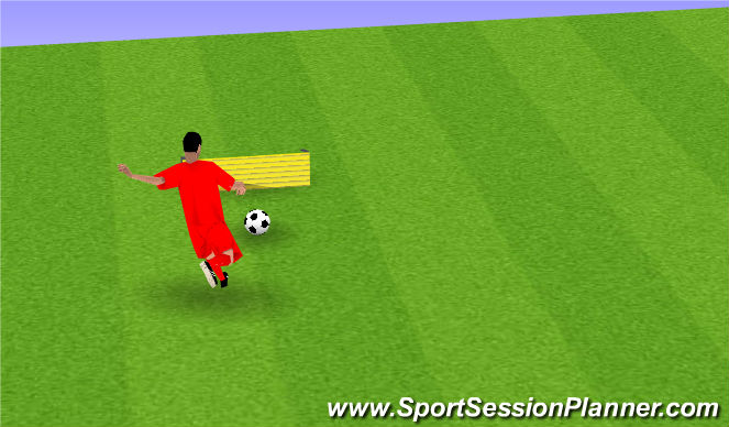 Football/Soccer Session Plan Drill (Colour): shooting