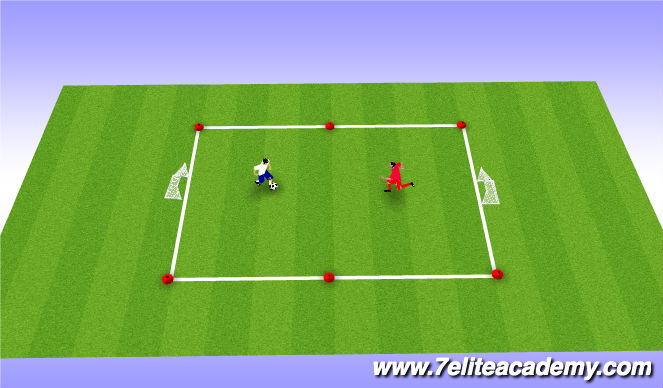 Football/Soccer Session Plan Drill (Colour): Warm up