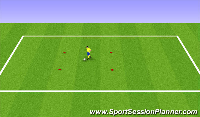 Football/Soccer Session Plan Drill (Colour): Ball Mastery Workout