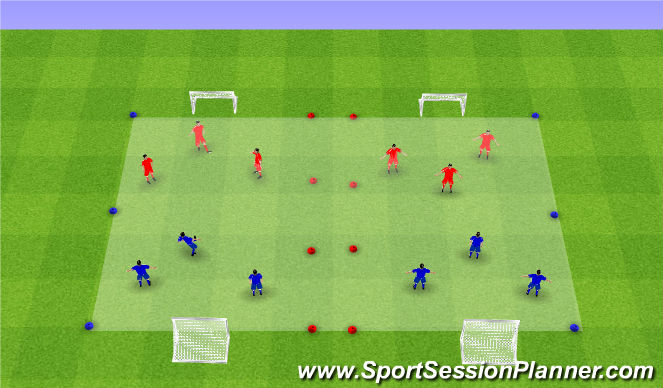 Football/Soccer Session Plan Drill (Colour): Match